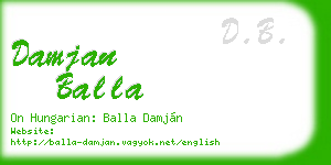 damjan balla business card